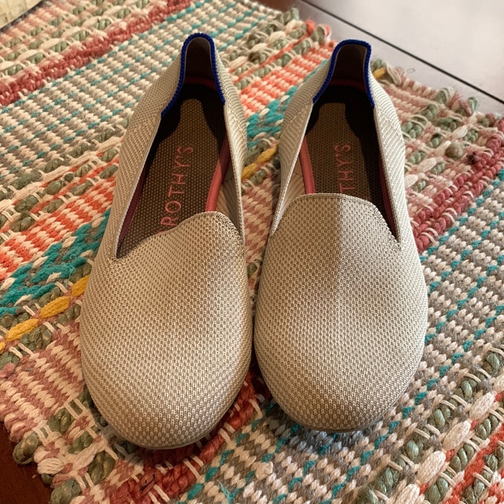 Rothy’s Loafer 8 in Linen Double Stitch